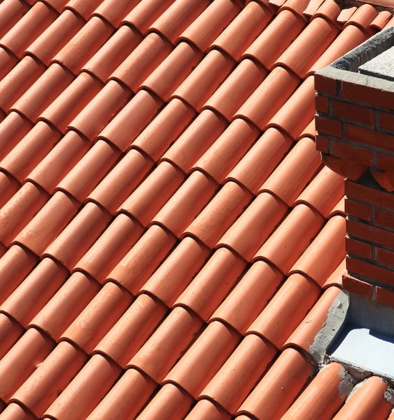 orange roof shingles with chimney coos bay or
